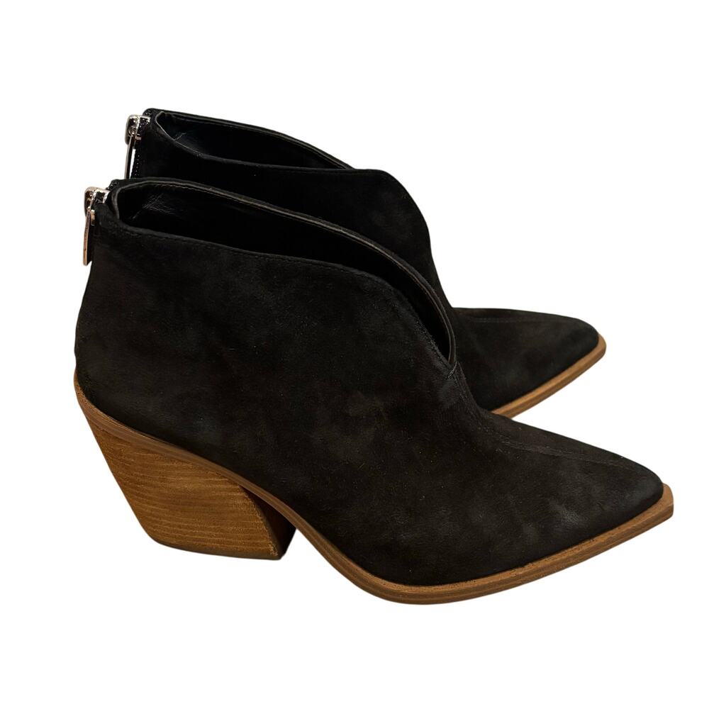 Vince Camuto Black Suede Ginsel Boots - size 8.5